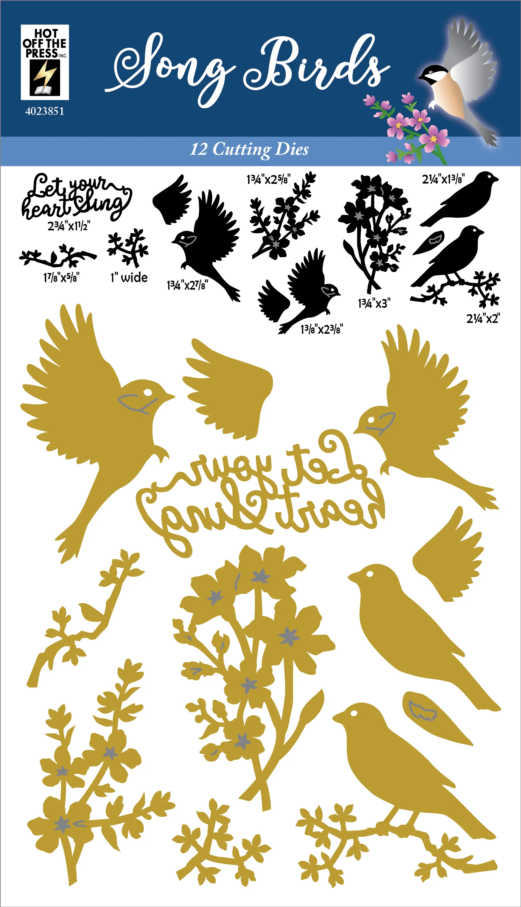 Song Birds Cutting Dies