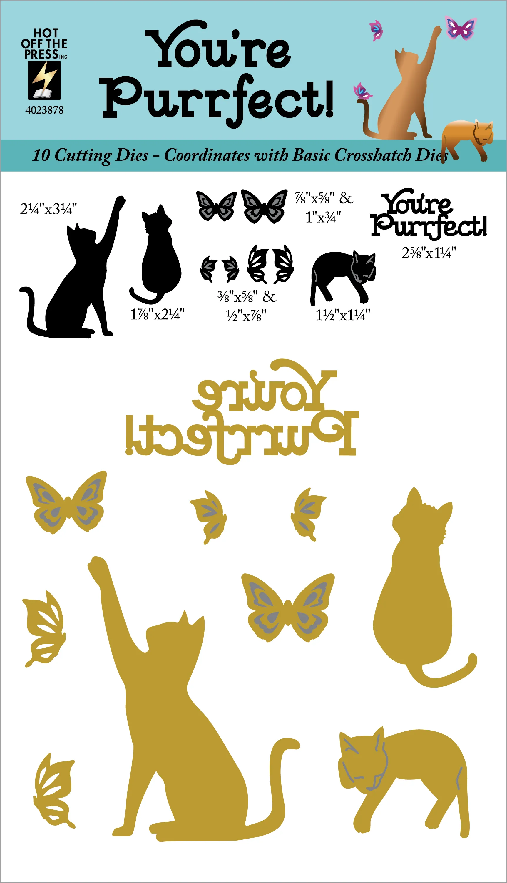 You're Purrfect Crosshatch Dies