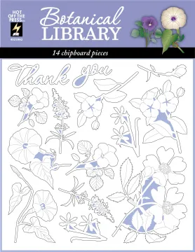 Botanical Library Chipboard