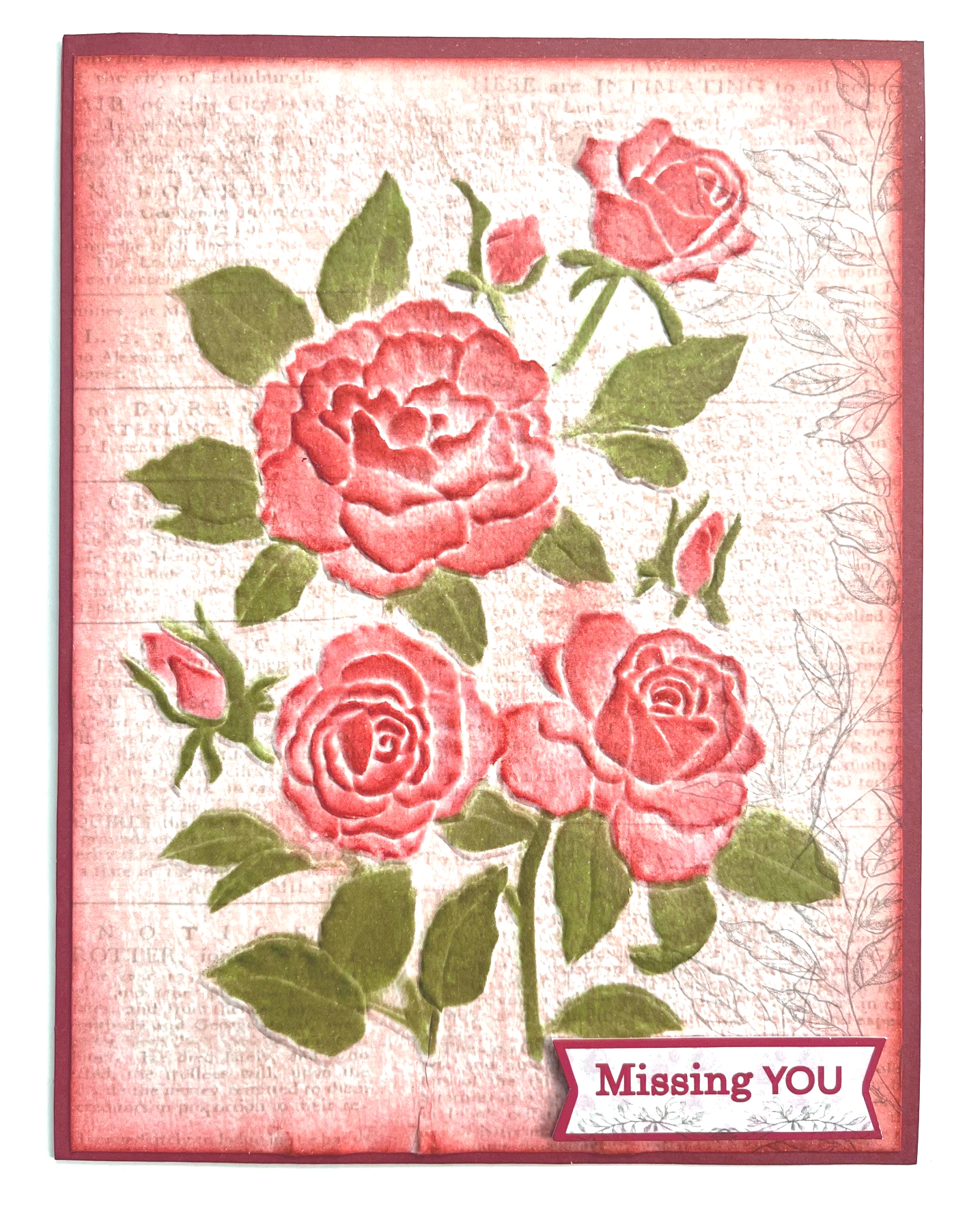 Paper Wishes | Beautiful Roses 3D Embossing Folder