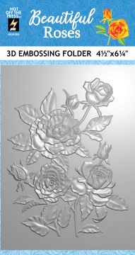 Beautiful Roses 3D Embossing Folder