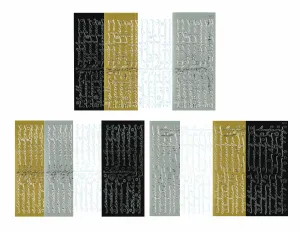 500 Script Greeting Dazzlesâ¢ Stickers