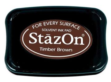 StazOn full-size inkpad - Timber Brown