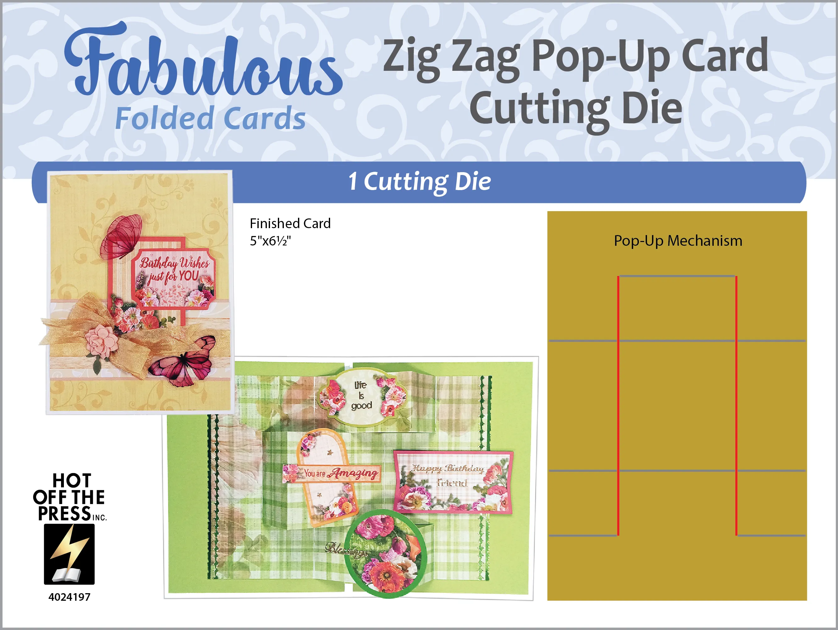 Zig Zag Pop-Up Card
