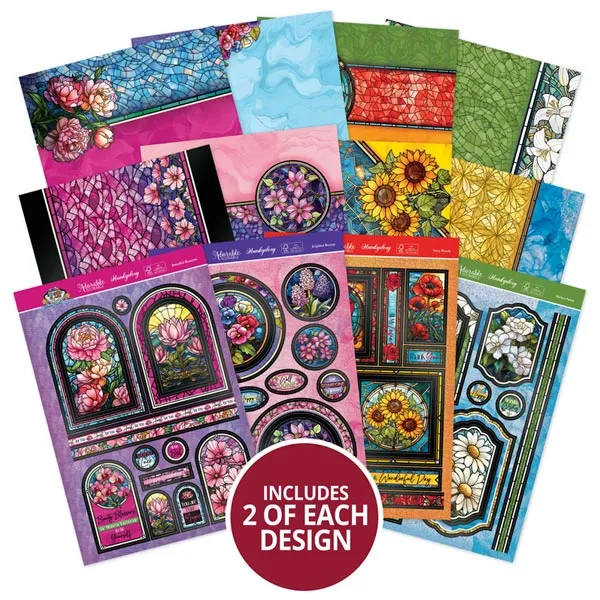 Stained Glass Florals Luxury Topper Collection