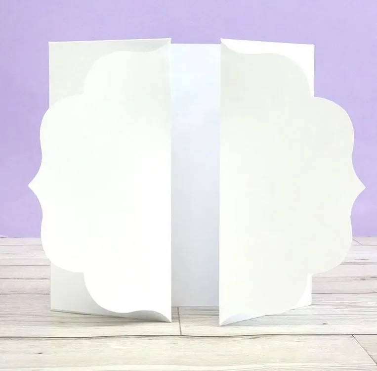 Label Gatefold Luxury Shaped Card Blanks & Envelopes