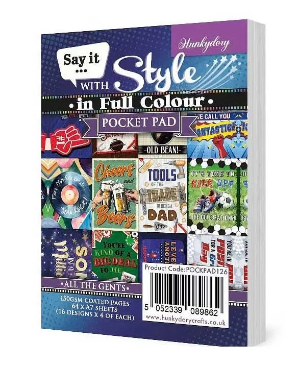 All the Gents Say it with Style Pocket Pads