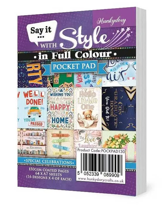 Special Celebrations Say it with Style Pocket Pads
