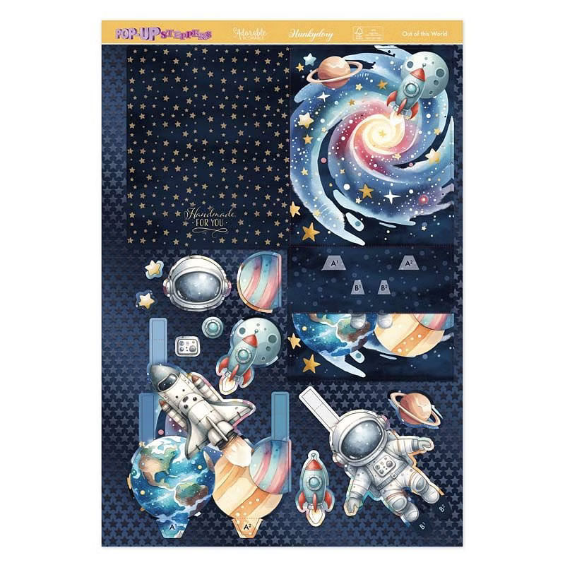 Out of this World! Pop-Up Stepper Card