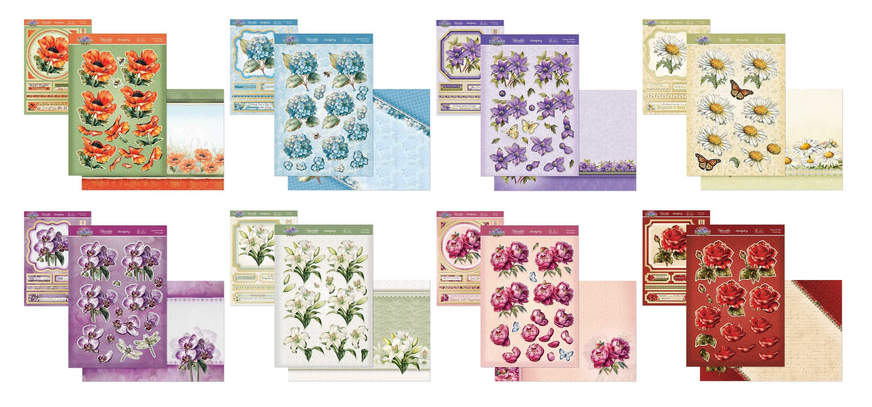 In Full Bloom Designer Deco-Large Collection (Bespoke 8 x 1 Version)