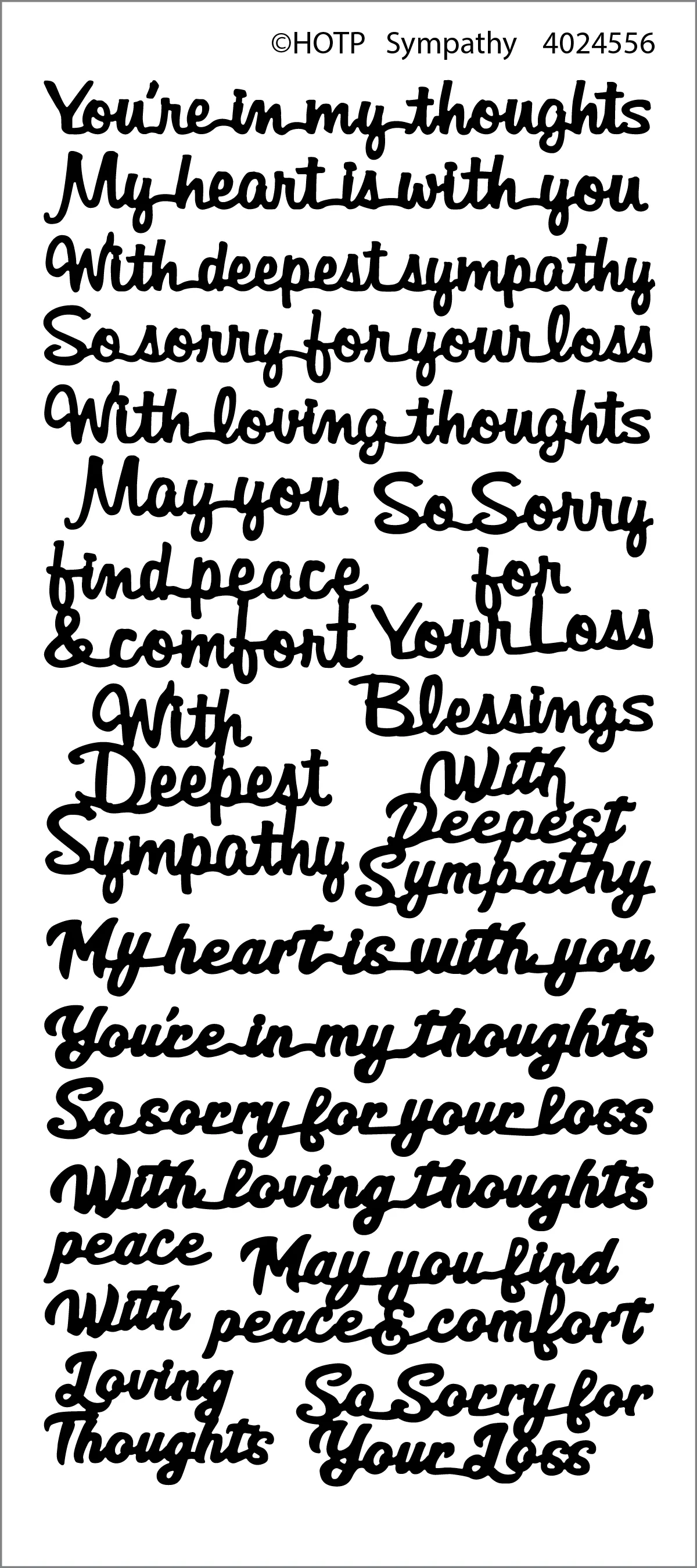 Sympathy Dazzlesâ¢ Stickers, 5 colors