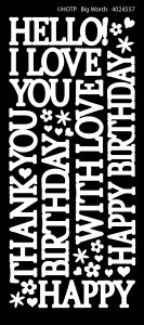 Big Words Double-Stick Dazzles™ Stickers