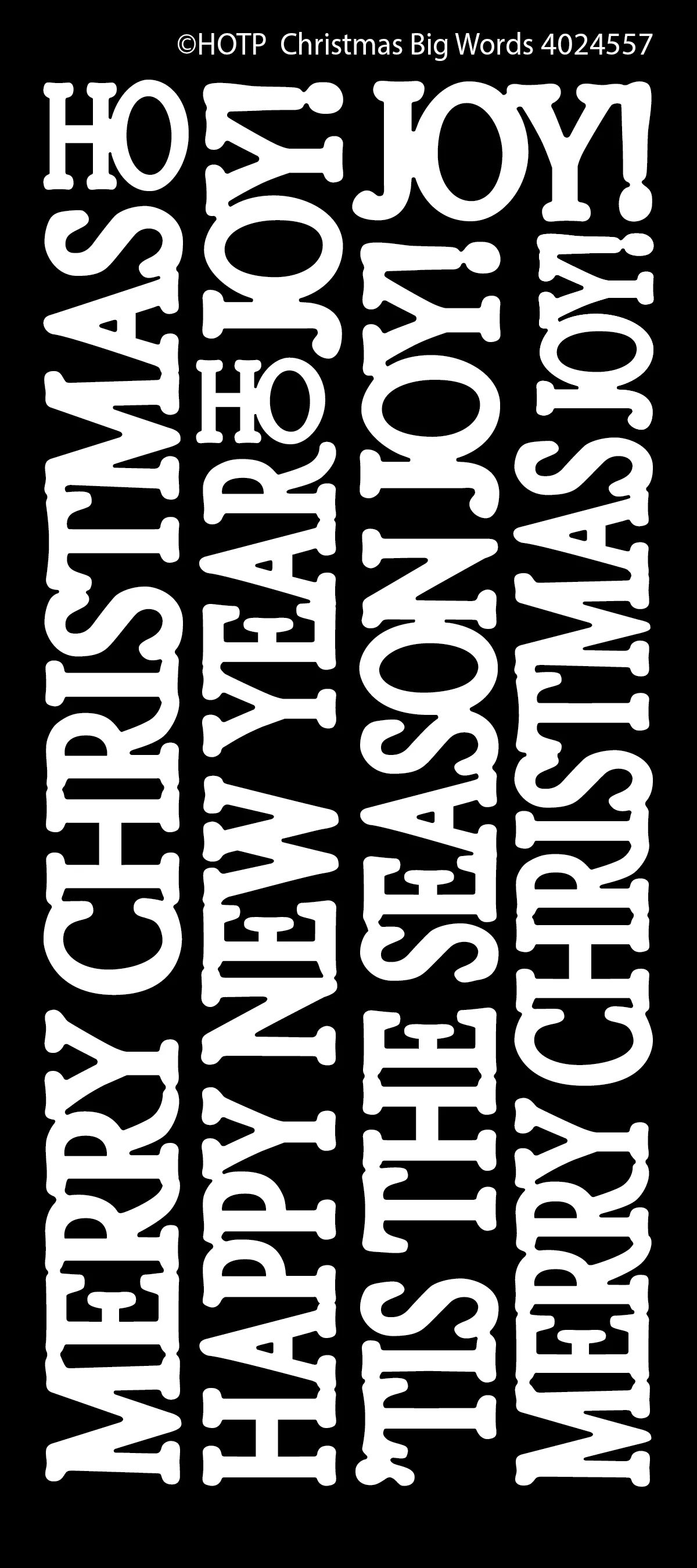 Big Christmas Words Double-Stick Dazzlesâ¢ Stickers