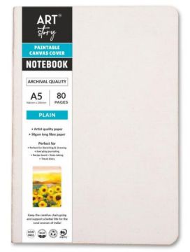 Canvas Cover Notebook, A5