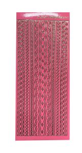 Pink Border Dazzles™ stickers, 31 pieces