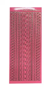 Pink Border Dazzlesâ¢ stickers, 31 pieces