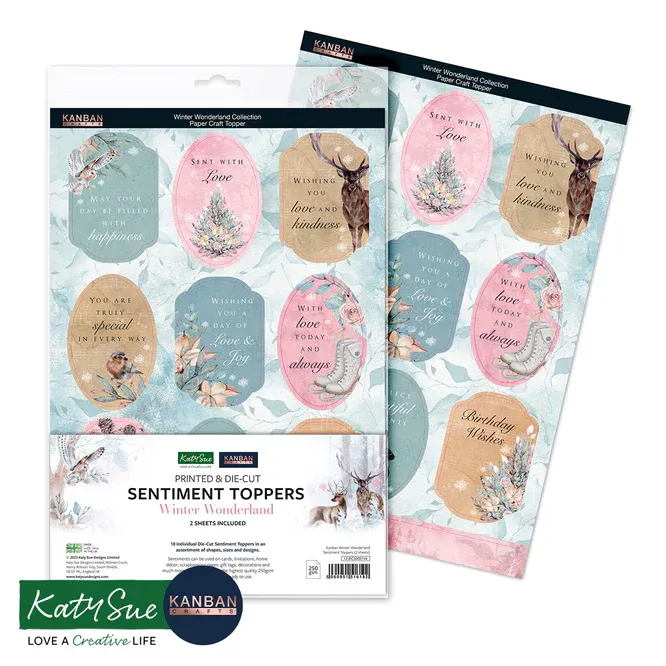 Winter Wonderland Foiled Sentiments