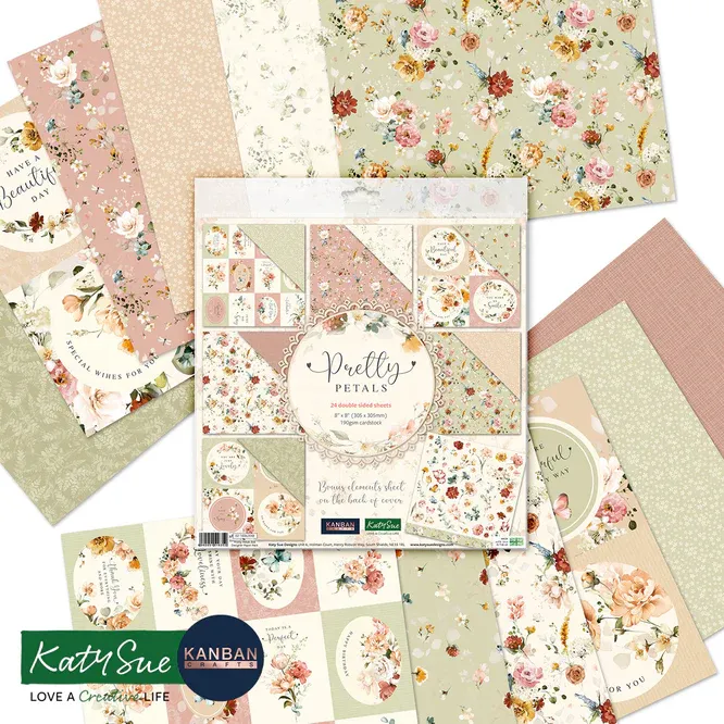 Pretty Petal 8x8 Papers
