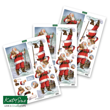 Father Christmas Die-Cut Decoupage