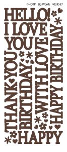 Brown Big Greetings Dazzles™ Stickers