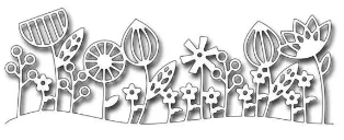 Floral Border Die