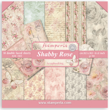 Shabby Rose 8x8 Paper Pad