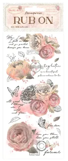 Shabby Rose Rub-Ons