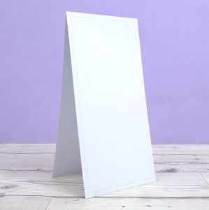 Stitched Edge Tent Fold Card Blanks & Envelopes - slimline
