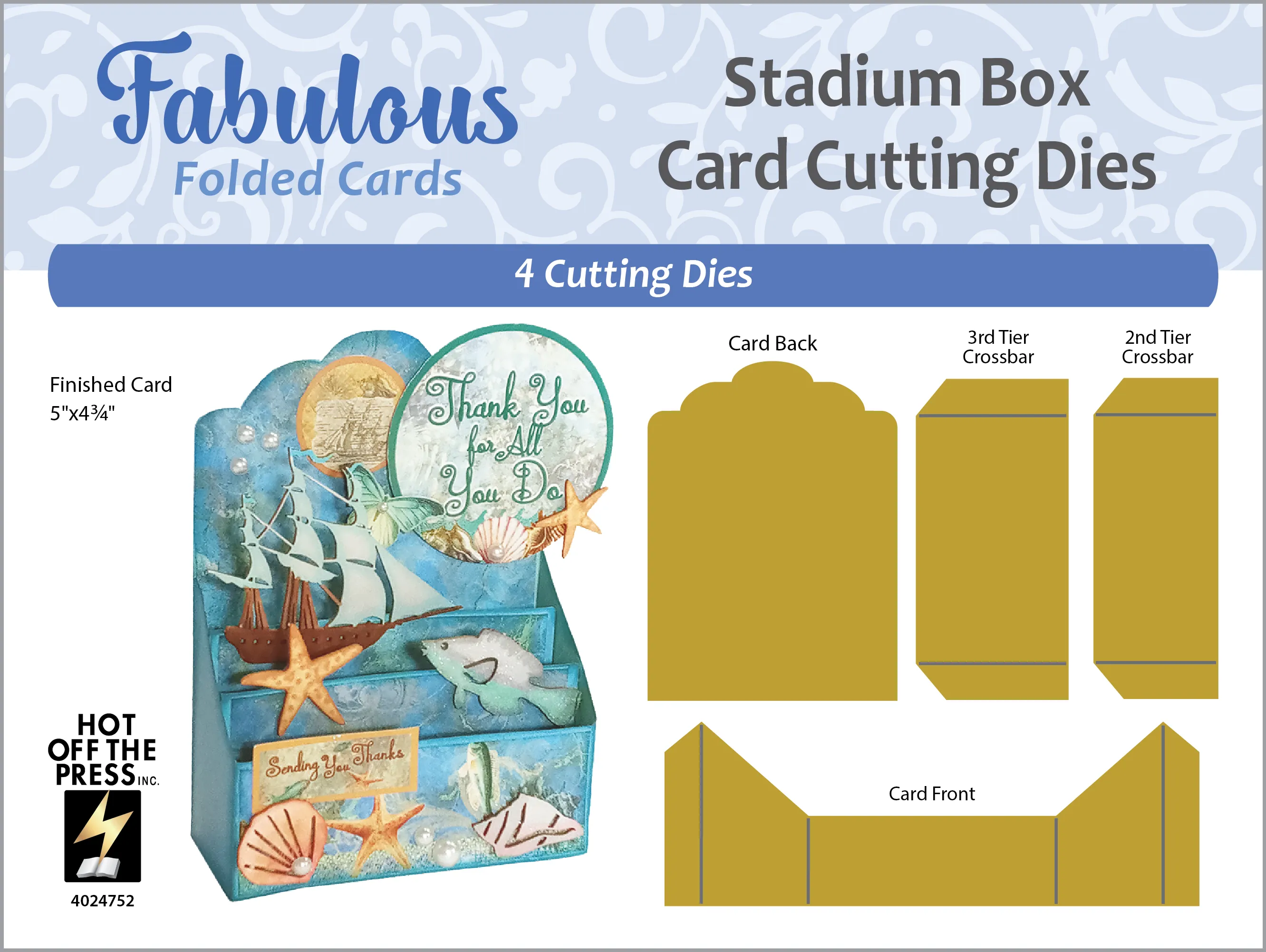Stadium Box Card Dies