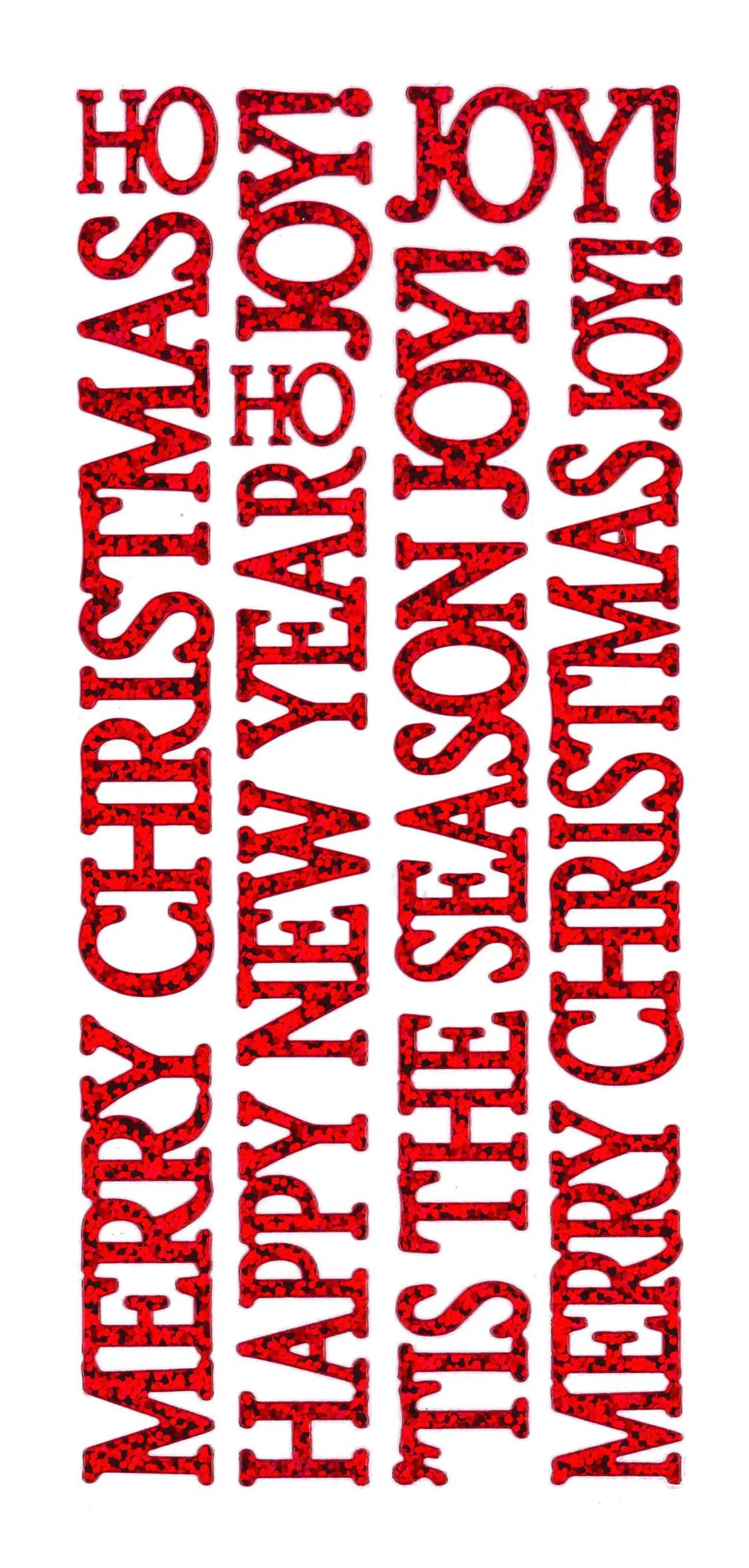 Red Big Christmas Greetings Dazzlesâ¢ Stickers