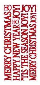 Red Big Christmas Greetings Dazzlesâ¢ Stickers