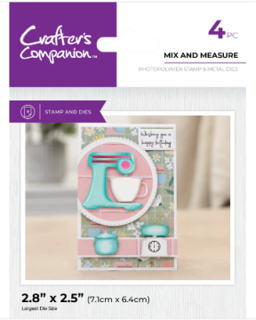 Crafter's Companion Kitchen Collection Metal Die and Stamp - Mix and Measure