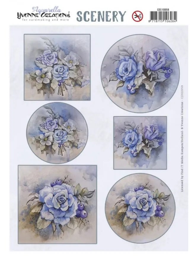 Winter Rose Die-Cuts