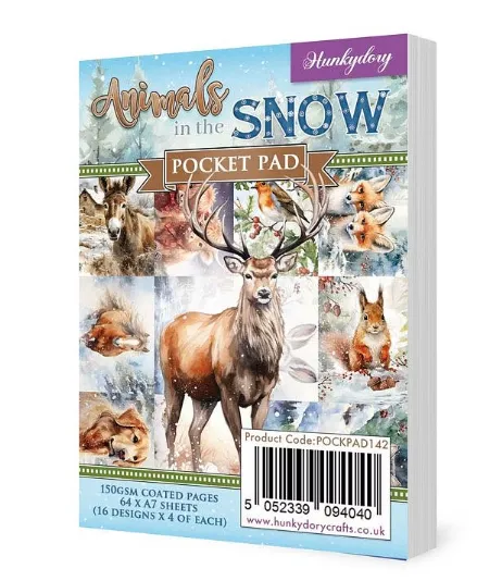 Animals in the Snow Pocket Pad