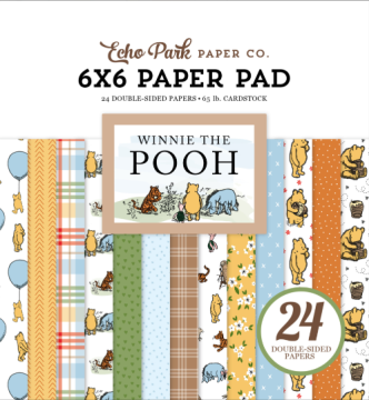 Winnie the Pooh 6x6 Double Sided Mega Paper Pad
