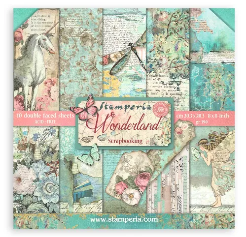 Wonderland 8x8 Paper Pad