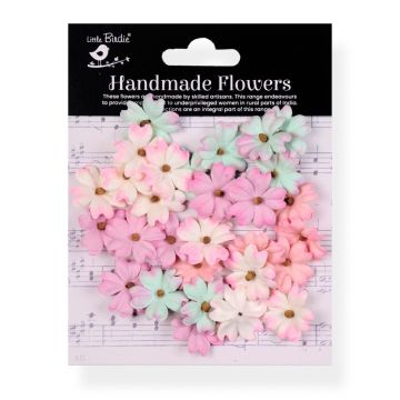 Fairy Garden Paper Flowers, 25 pieces