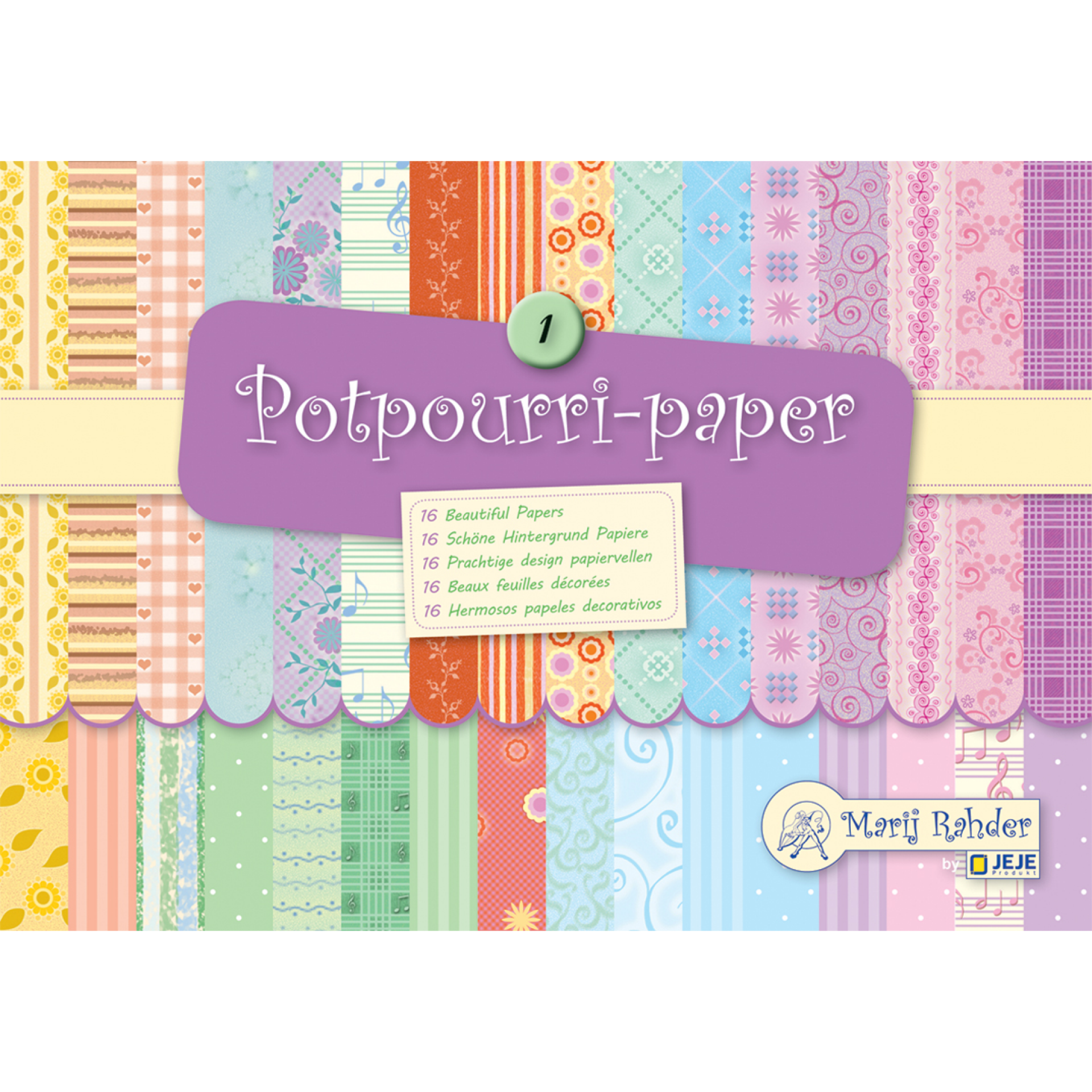 Pastel Potpourri Papers, 6x8, 16 sheets