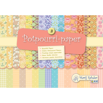 Yellow/Orange/Pink Potpourri Papers, 6x8, 16 sheets