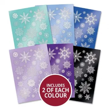 Foiled & Die-Cut Mirri Snowflakes - Frosted Selection