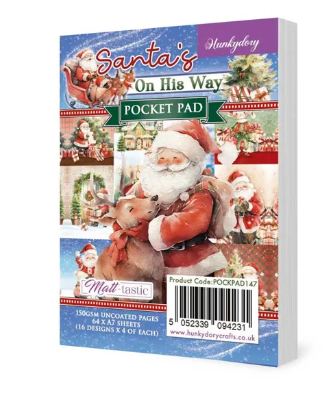 Santa's On His Way Pocket Pad