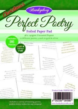 Perfect Poetry Foiled Paper Pad - Christmas