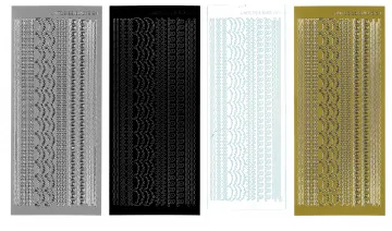 Stitched Border Dazzles™ Stickers, 4 pack