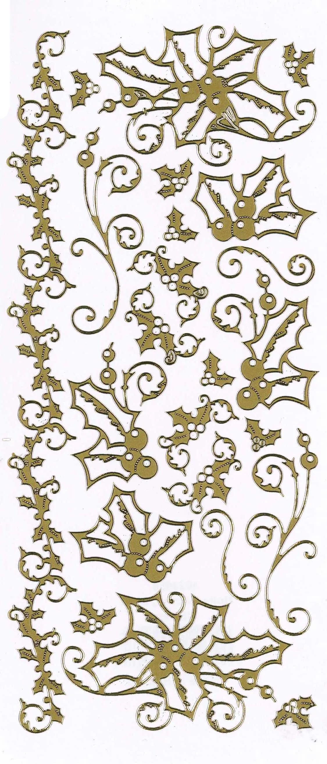 Holly Dazzlesâ¢ Stickers, gold