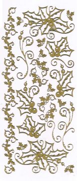 Holly Dazzles™ Stickers, gold