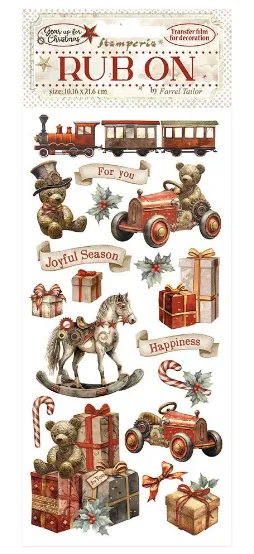 Gear Up for Christmas Rub-Ons, Toys