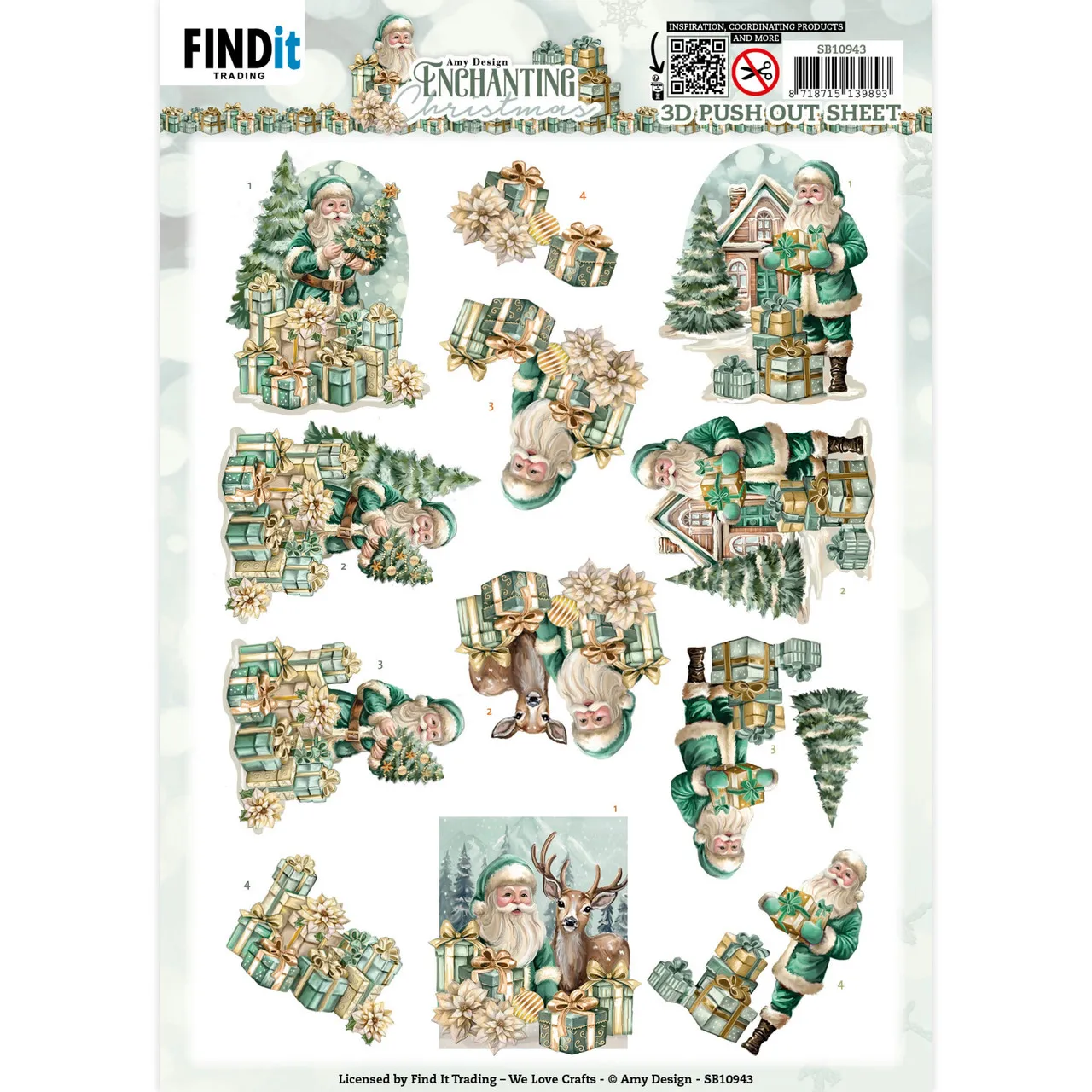 Santa Enchanting Christmas Die-Cuts