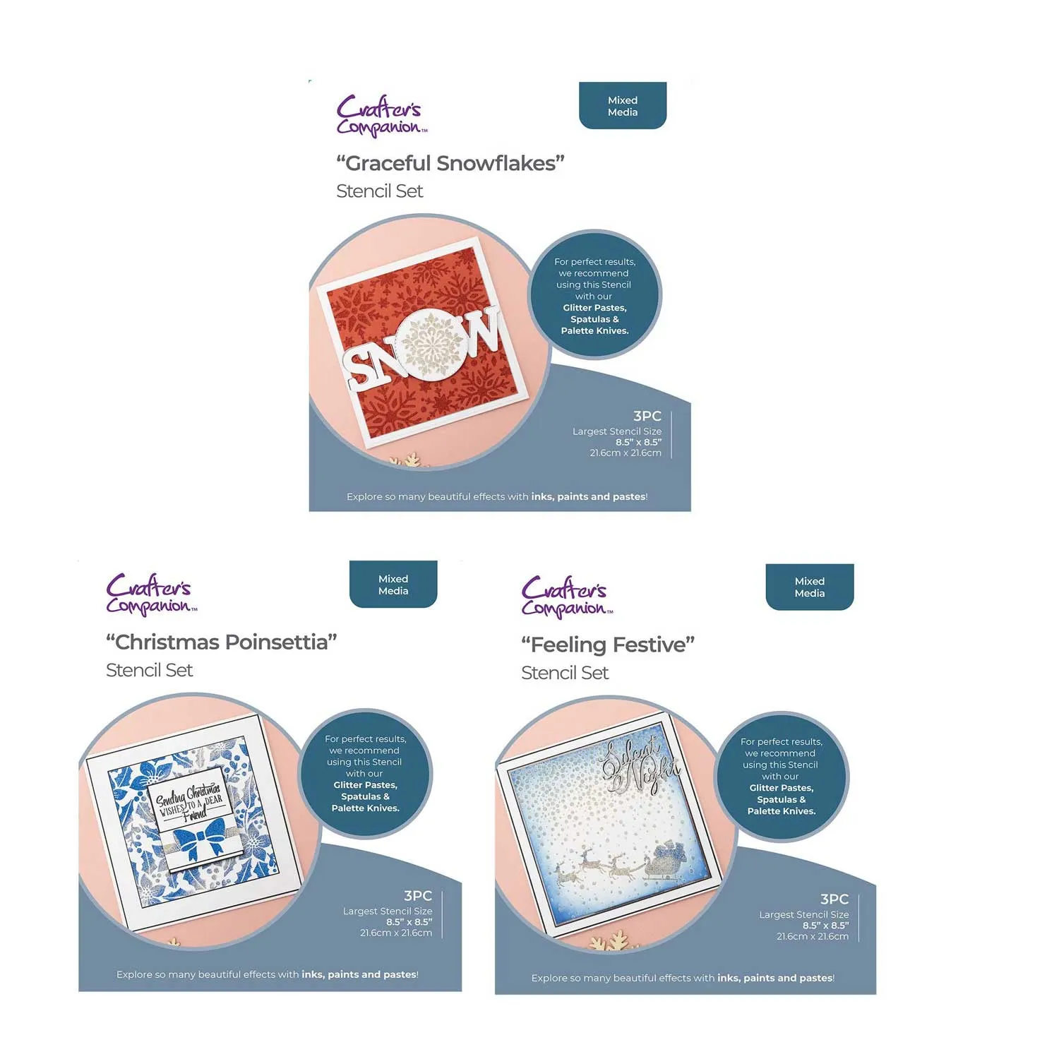 Christmas Stencils by Crafter's Companion Money Saver