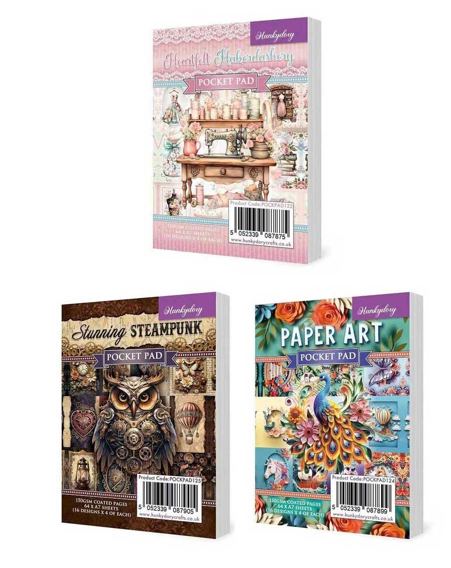 Pocket Pads & Foiled Steppers by Hunkydory Money Saver