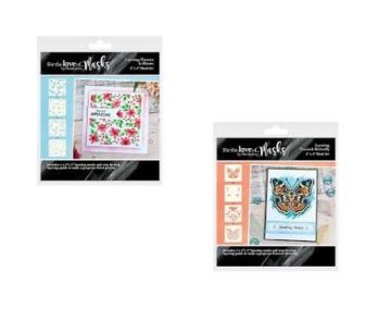 Layering Flowers & Butterfly Masks by Hunkydory Money Saver